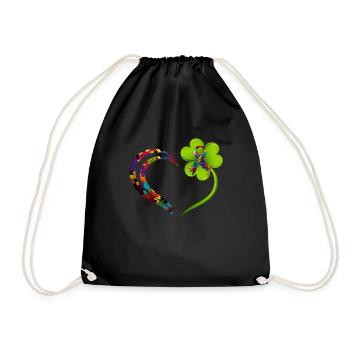 Autistic Diversity Justice Autism - Drawstring Bag - black - Front