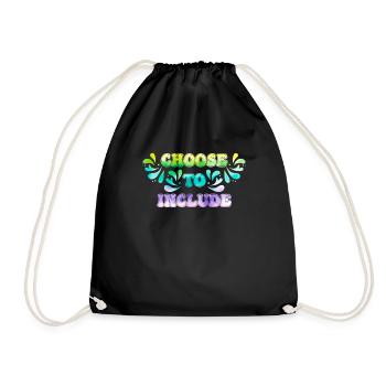 Acceptance Decide on inclusion - Drawstring Bag - black - Front