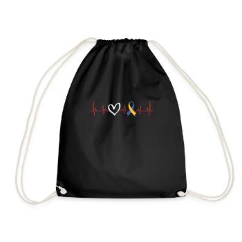 Variété de boucle de sensibilisation au syndrome de Down et - Sac de sport léger - noir - Devant