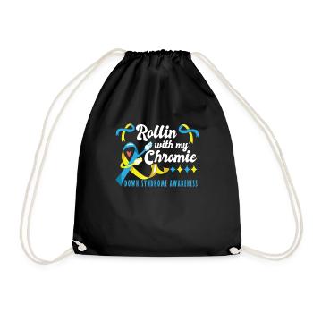 Down Syndrome Rollin avec ma Chromie Awareness - Sac de sport léger - noir - Devant