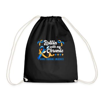 Down Syndrome Rollin avec ma Chromie Awareness - Sac de sport léger - noir - Devant