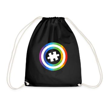 Autism Diversity Autistic Consciousness - Drawstring Bag - black - Front