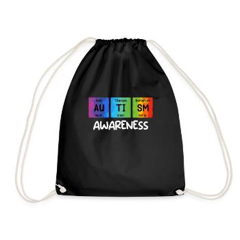 Autism Awareness Diversity and Awareness - Drawstring Bag - black - Front