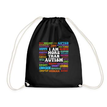 Autism Awareness Solidarity and Awareness - Drawstring Bag - black - Front