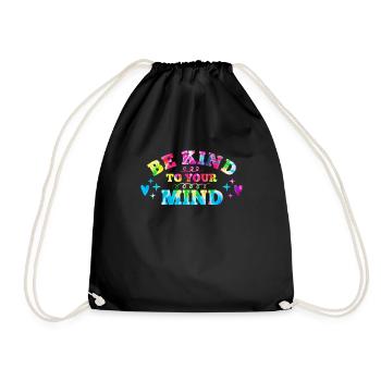 Soyez gentil avec votre Santé mentale - Sac de sport léger - noir - Devant