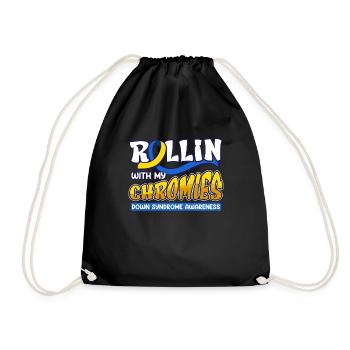 Down Syndrome Rollin avec mes Chromies - Sac de sport léger - noir - Devant