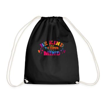 Soyez gentil avec votre Santé mentale - Sac de sport léger - noir - Devant