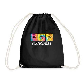 Autism Awareness Diversity and Awareness - Drawstring Bag - black - Front