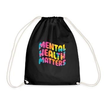 Mentale Health Matters Awareness Mentale - Drawstring Bag - black - Front