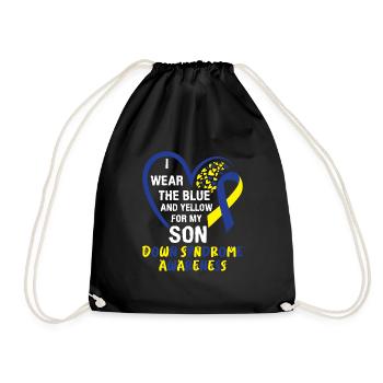Syndrome de Down Maman et Papa Enfant autiste - Sac de sport léger - noir - Devant