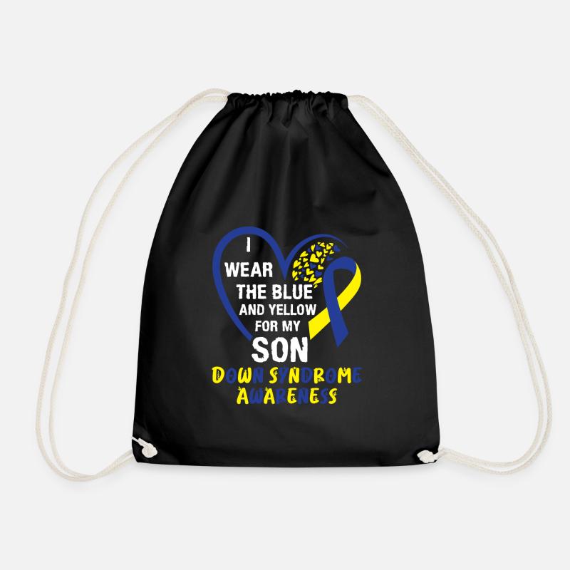 Down Syndrom Mom and Dad autistisches Kind - Turnbeutel - Schwarz