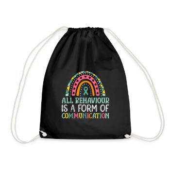 Autism Awareness and Solidarity - Drawstring Bag - black - Front