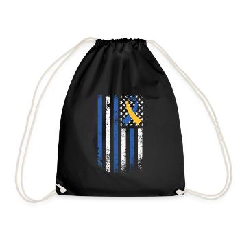 Variété de boucle de sensibilisation au syndrome de Down et - Sac de sport léger - noir - Devant