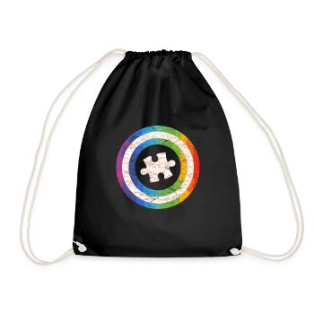 Autism Diversity Autistic Consciousness - Drawstring Bag - black - Front