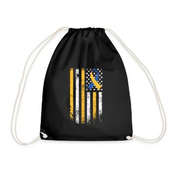 Variété de boucle de sensibilisation au syndrome de Down et - Sac de sport léger - noir - Devant