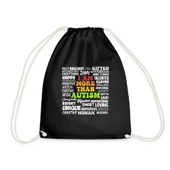 Autism Awareness Solidarity and Awareness - Drawstring Bag - black - Front