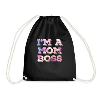 Mama Chefin Muttertag Mama Boss Supervisor - Turnbeutel - Schwarz - Vorne