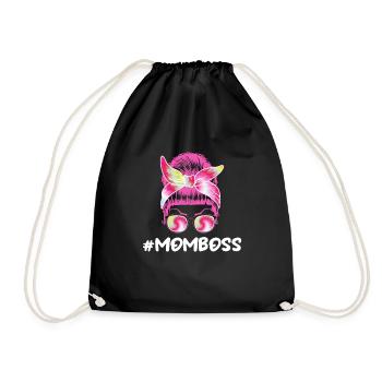 Mama Chefin Muttertag Mama Boss Supervisor - Turnbeutel - Schwarz - Vorne