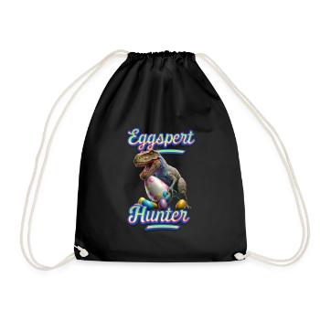 Eggspert Easter Eggs Hunter Easter Dinosaur Egg - Sac de sport léger - noir - Devant