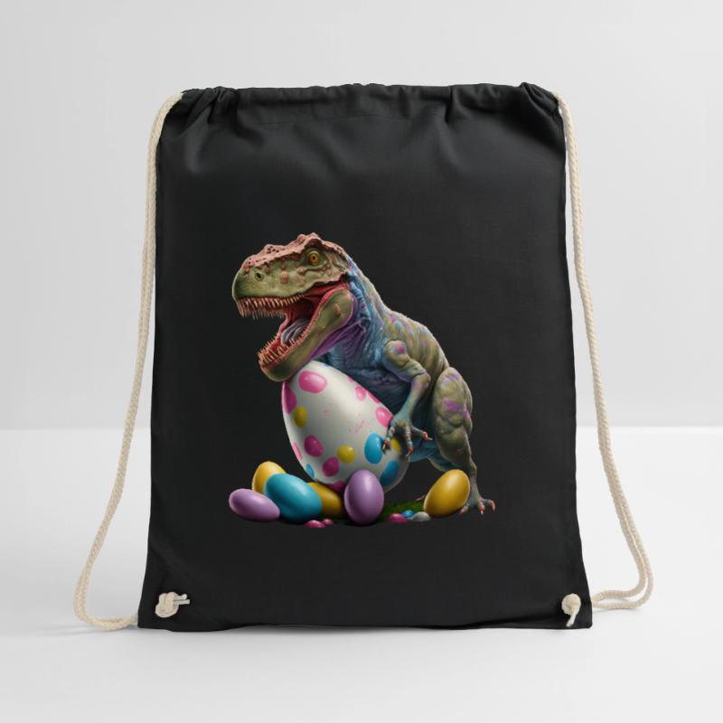Easter Bunny Easter Dino Egg Easter Eggs Easter Friend Drawstring Bag