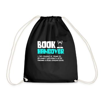 Livres Gueule de bois Amateurs de livres et amateurs de lecture - Sac de sport léger - noir - Devant