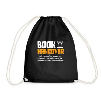 Livres Gueule de bois Amateurs de livres et amateurs de lecture - Sac de sport léger - noir - Devant