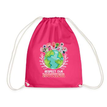 Save the Earth Environnementalistes Terre Mère - Sac de sport léger - fuchsia - Devant