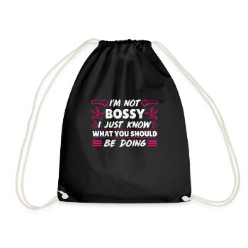 Je ne suis pas autoritaire Mama Chef Superviseur Maman Maman - Sac de sport léger - noir - Devant