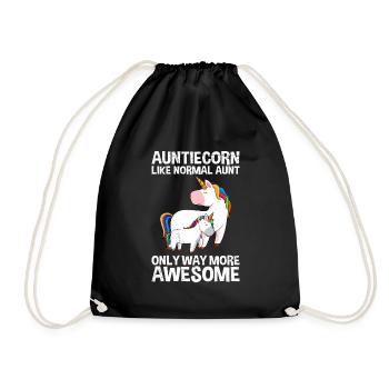 Tante Fête des mères Licorne Fan Tanticorn Licorne - Sac de sport léger - noir - Devant