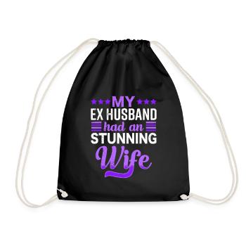 Divorce Women Divorce Party Ex Wife - Drawstring Bag - black - Front