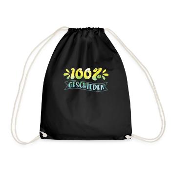 Divorce category 100% Divorced Divorce - Drawstring Bag - black - Front