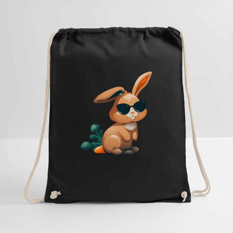 Easter Bunny Face Easter Bunny Rabbit Easter Drawstring Bag