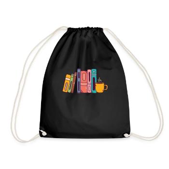 Amateurs de livres rat de bibliothèque et fans de lecture - Sac de sport léger - noir - Devant