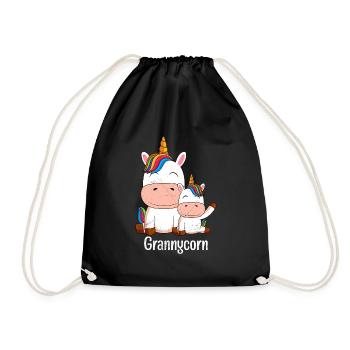 Omacorn Unicorn Fans Grands-mères Licorne - Sac de sport léger - noir - Devant