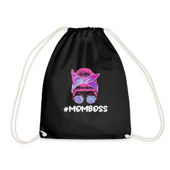 Mama Chefin Muttertag Mama Boss Supervisor - Turnbeutel - Schwarz - Vorne