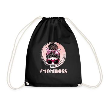 Mama Chefin Muttertag Mama Boss Supervisor - Turnbeutel - Schwarz - Vorne