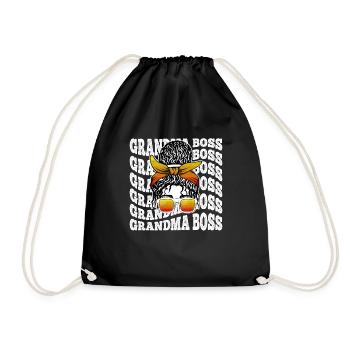 Grand-mère et patronne Grand-mère Boss Fête des mères Mères - Sac de sport léger - noir - Devant