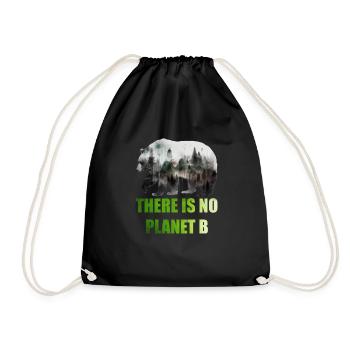 Il n’y a pas de Planète B Earth Day Mission Erde - Sac de sport léger - noir - Devant