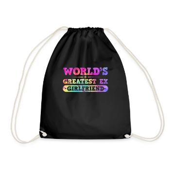 Ex Girlfriend Breakup Party Happily Separated - Drawstring Bag - black - Front