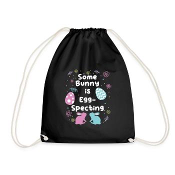 Ostern Bunny is Egg-Specting Osterhasen zukünftige - Turnbeutel - Schwarz - Vorne
