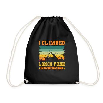 Mountain Fan Longs Peak Mountaineer Randonnée Summit - Sac de sport léger - noir - Devant