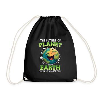 Sauver la Terre Enfants soucieux de l’environnement - Sac de sport léger - noir - Devant