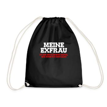 Scheidungsparty Finally Divorced Scheidung - Turnbeutel - Schwarz - Vorne