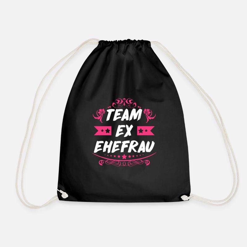 Ex Frau Scheidungsparty Glücklich Geschieden Team - Turnbeutel - Schwarz