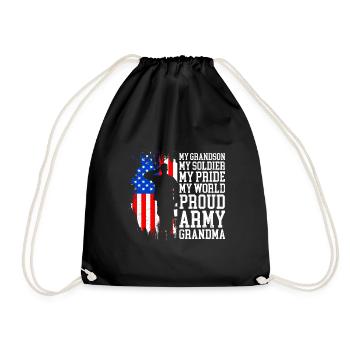 Proud Granny USA Soldiers America Military Patriots - Sac de sport léger - noir - Devant