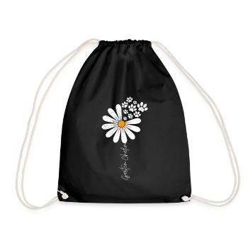 Garden daisy gardeners - Drawstring Bag - black - Front