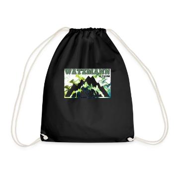 Watzmann mountain fan escalade alpiniste randonneur - Sac de sport léger - noir - Devant