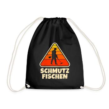 Sondengänger Dirt Fishing Metalldetektor - Turnbeutel - Schwarz - Vorne