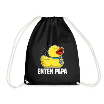 Enten Papa Entenliebhaber Entenhalter Ducks - Turnbeutel - Schwarz - Vorne