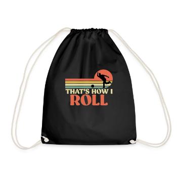Bowling Shirt That ́s How we Roll Bowlingspieler - Drawstring Bag - black - Front